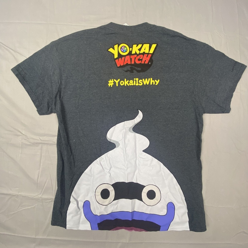 Gildan Whisper Yo Kai Nintendo Watch T Shirt Mens XL Heather Gray Cotton - Picture 8 of 15
